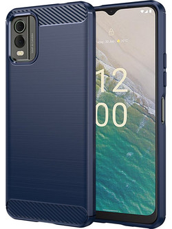 Techsuit - Carbon Silicone - Nokia C32 - Blue