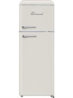 Bronxi BX-1510 Retro Δίπορτο Ψυγείο 160lt Υ147xΠ55xΒ58.5cm Μπεζ