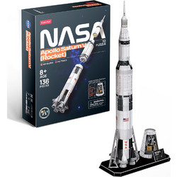 Puzzle CubicFun Nasa Apollo Saturn V Rocket 3D 136 Κομμάτια