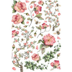 STAMPERIA ΡΙΖΟΧΑΡΤΟ DECOUPAGE A4 21X29,7CM ROSES AND IVY