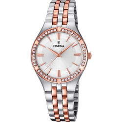 Festina Mademoiselle Γυναικείο Ρολόι με Ασημί Μεταλλικό Μπρασελέ F20224/2