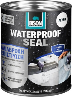 WATERPROOF SEAL ΑΔΙΑΒΡΟΧΟΠΟΙΗΤΙΚΟ ΕΠΙΦΑΝΕΙΩΝ ΛΕΥΚΟ 1kg BISON 7001058