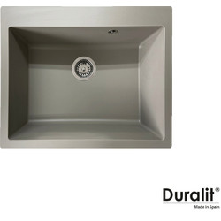 Duralit KZ060 Ένθετος Νεροχύτης Γρανίτη Concrete 60x50cm