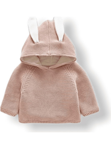 Baby Knitted Sweater Rabbit - Pink