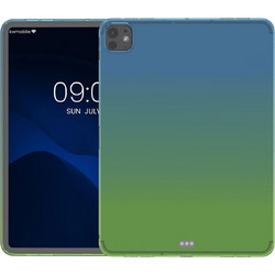 Θήκη iPad Pro 13" 2024 KW TPU Silicone Case Ημιδιάφανη Σιλικόνης - Bicolor / Blue / Green / Transparent (KWM000023TV003C)