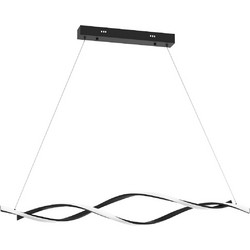 LED ΚΡΕΜΑΣΤΟ ΦΩΤΙΣΤΙΚΟ TWIST ΜΑΥΡΟ 90W ML8609