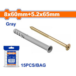 WADFOW WXTP921 ΒΙΣΜΑ ΠΛΑΣΤΙΚΟ ΧΤΥΠΗΤΟ ΜΕ ΒΙΔΑ 8Χ60mm / 5.2X65mm 15TEM