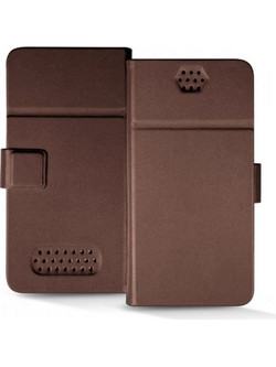 SBS UNIVERSAL BOOK WALLET 158X78mm brown