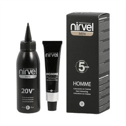 Nirvel Men 5 Home Hair Cream Καφέ Ανδρική Μόνιμη Βαφή Μαλλιών Χωρίς Αμμωνία 30ml