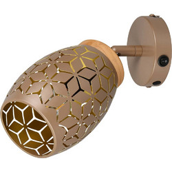 Φωτιστικό Τοίχου - Απλίκα Bidar R81571765 Φ12cm 1xE14 10W Coffee RL Lighting