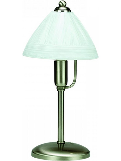 InLight 3432 Πορτατίφ E14 Λευκό Ασημί Φ18xΥ19cm