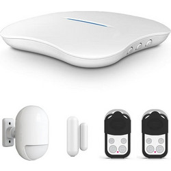 Geyer GSC-W1 Kit Ασύρματο Σύστημα Συναγερμού με 1 Ανιχνευτή Κίνησης, 1 Αισθητήρα Πόρτας, 2 Τηλεχειριστήρια, Κέντρο (Wi-Fi)