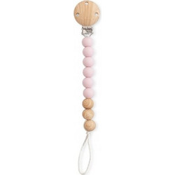Κλιπ πιπίλας από σιλικόνη SARO Woody Pink