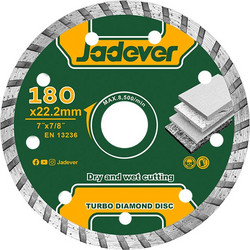 ΔΙΑΜΑΝΤΟΔΙΣΚΟΣ TURBO ΥΓΡΗΣ ΚΑΙ ΞΗΡΑΣ ΚΟΠΗΣ 180mm JADEVER JDDC3K04 - 400687