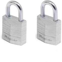 MasterLock Σετ 2 λουκέτα αλουμινίου 20mm με ίδιο κλειδί