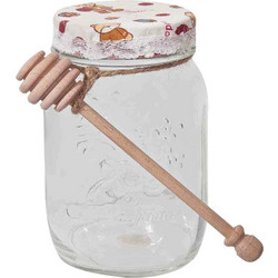 Βάζο Αποθήκευσης Μελιού 703006 500ml Clear Marva Γυαλί