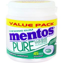 Mentos Pure White Spearmint 90g