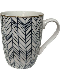 Κούπα All Time 028850 8x8x11cm White-Blue Πορσελάνη