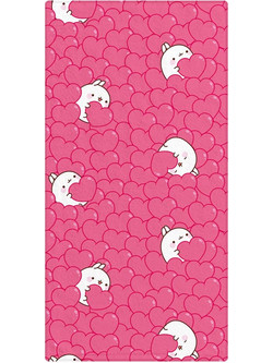 Molang Towel Hearts 150 x 75 cm