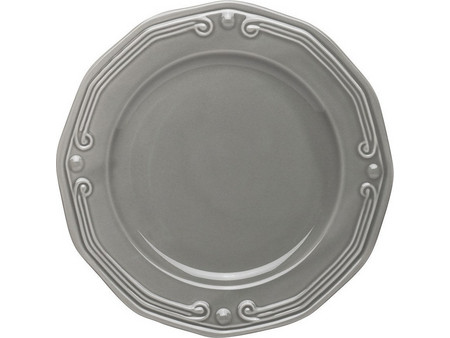 Estia Athenee Πιάτο Γλυκού Πορσελάνης Γκρι 20cm 07-13660
