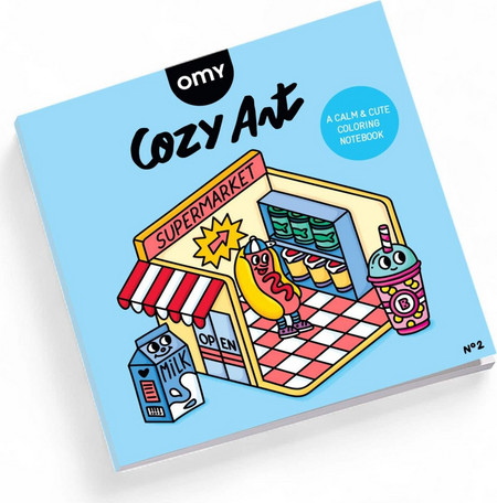 OMY Βιβλίο Ζωγραφικής Cozy Art Supermarket
