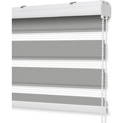 Ρολοκουρτίνα διπλή (zebra) 120x180cm SDS-27563 γκρι