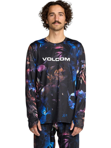 VOLCOM V-SCIENCE CREW BASE LAYER TOP SPACE ALOHA