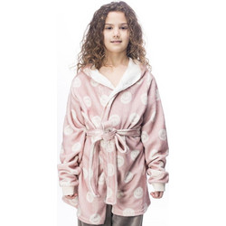 Galaxy Smile Παιδική Ρόμπα Fleece Χειμωνιάτικη Ροζ 853-22