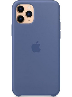 Apple Silicone Case Linen Blue (iPhone 11 Pro Max)