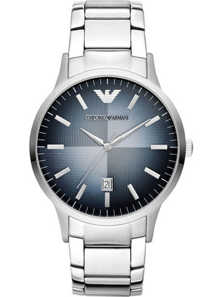 Emporio Armani Ανδρικό Ρολόι με Ασημί Μεταλλικό Μπρασελέ AR2472
