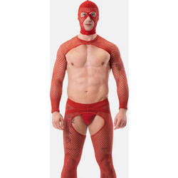 Barcode Berlin Fishnet Sleeves Poggio Red