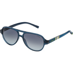 Sting SSJ642 06NA Ανδρικά Γυαλιά Ηλίου Aviator Κοκάλινα Μπλε με Μαύρο Polarized Φακό