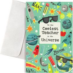 Κάρτα Coolest Teacher 17x10εκ