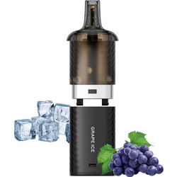 Vozol Vista Plug Grape Ice 20mg Prefilled Δεξαμενή 10.000 Puffs(Σταφύλι,Πάγο)