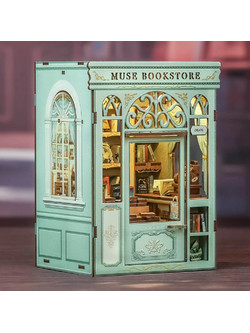 Cutebee Muse Bookstore 3D Book Nook DIY 201 Κομμάτια 17cm