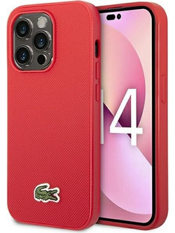 Lacoste Iconic Petit Pique MagSafe Back Cover Red (iPhone 14 Pro Max)