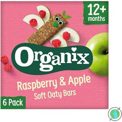 Μπάρες βρώμης μήλο/σμέουρο 6χ23gr Orgx Bio