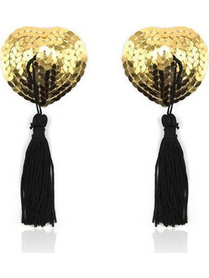 Toyz4Lovers Fetish Art - Αστραφτερές Καρδιές Nipple Tassels 5.5cm