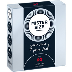 My.Size 60mm Mister Size Προφυλακτικά Λεπτά με Λιπαντικό 3τμχ