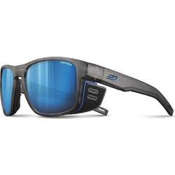 Julbo SHIELD Grey/Blue Ανδρικά Γυαλιά Ηλίου Τετράγωνα Κοκάλινα Μαύρα με Μπλε Polarized Φακό