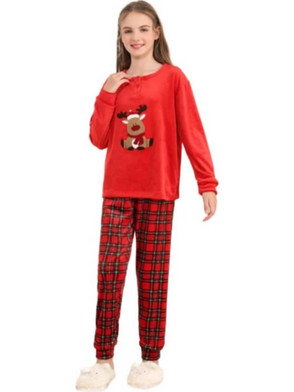 Παιδική Πιτζάμα xmas Rudolph σε Κόκκινο χρώμα