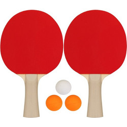Σετ 2 Ρακέτες Ping Pong & 3 Μπαλάκια Recreational