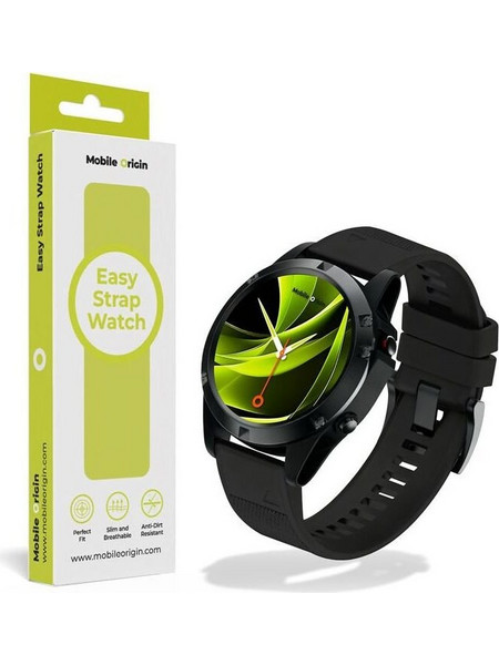 Mobile Origin Easy Strap Watch 22mm Black - (MO-ES22-BLK)
