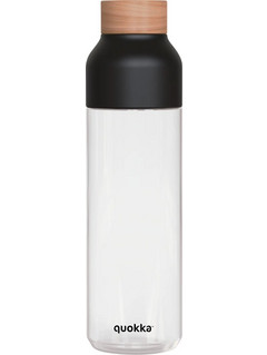 Quokka Tritan Ice Black 840ml | Διάφανο Μπουκάλι Νερού με Διπλό Άνοιγμα