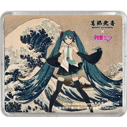 Katsushika Hokusai x Hatsune Miku 3D Magnet Thirty-six Views of Mount Fuji The Great Wave off Kanagawa
