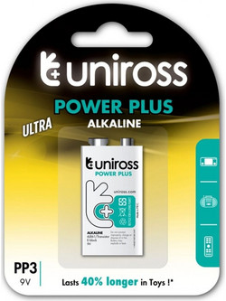 Uniross Power Plus Alkaline 9V 1τμχ