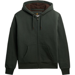 Superdry Ανδρική Ζακέτα Φούτερ με Κουκούλα και Φερμουάρ Χακί M2014502A-FPX