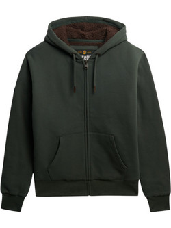 Superdry Ανδρική Ζακέτα Φούτερ με Κουκούλα και Φερμουάρ Χακί M2014502A-FPX