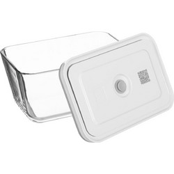 Zwilling Fresh & Save Δοχείο Φαγητού Γυάλινο Κατάλληλο για Φούρνο Μικροκυμάτων 1.6lt Διαφανές Λευκό