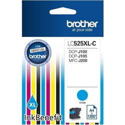 Brother LC-525 XL Cyan Μελάνι Εκτυπωτή Inkjet